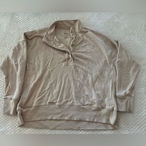 Oversized Aerie Quarter button Sweatshirt - Size XL